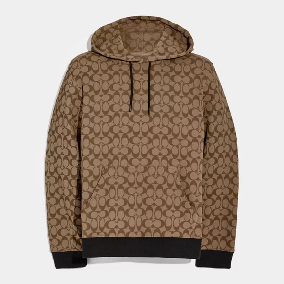 Coach Other - COACH Signature Monogram Terry Cotton Hoodie